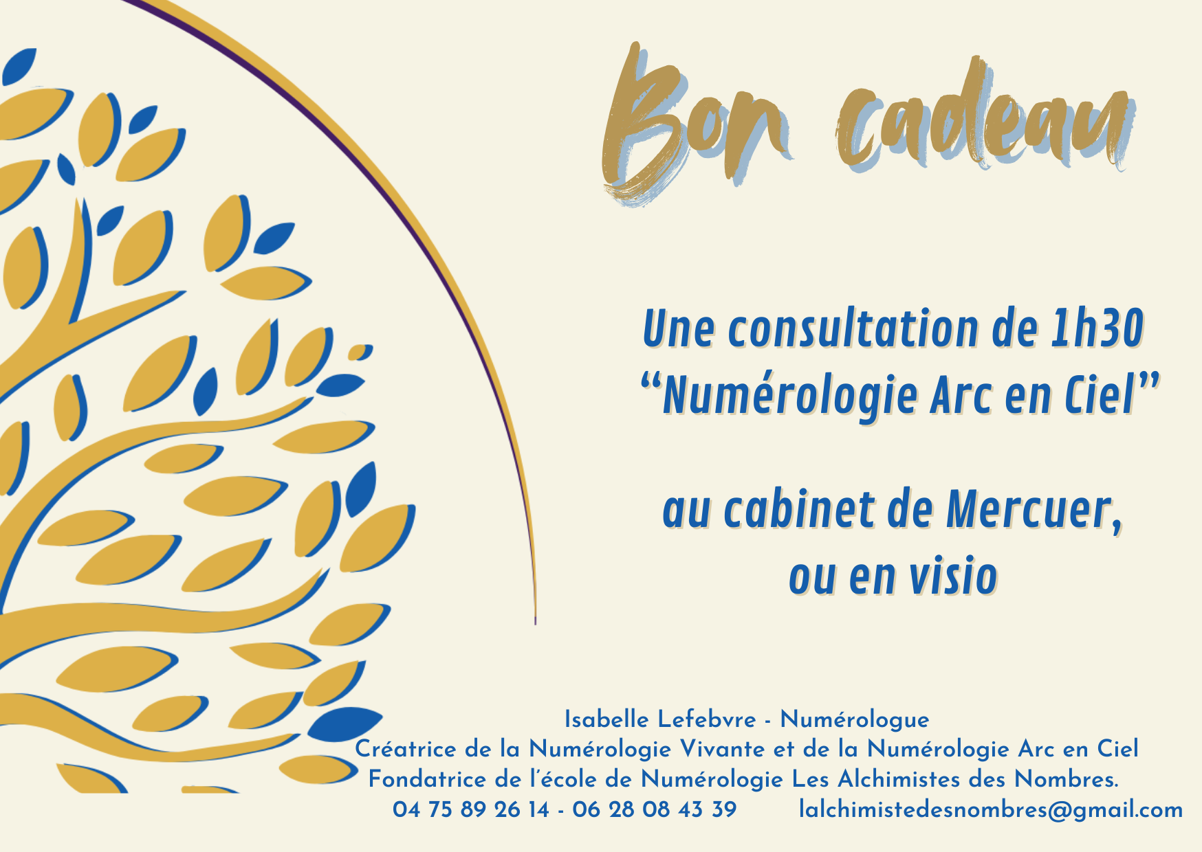 Bon cadeau pour une consultation Numérologie Arc en Ciel® – Image 2