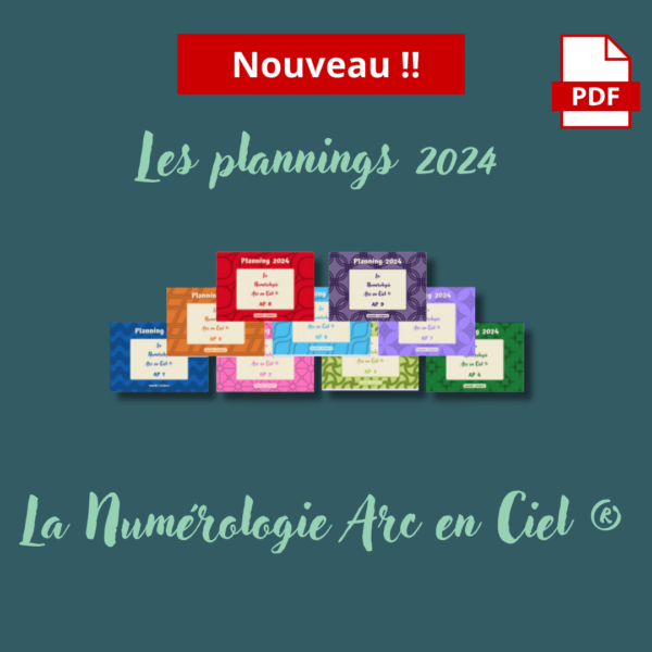 Planning Arc En Ciel Version Pdf Ecole De L Alchimiste Des Nombres